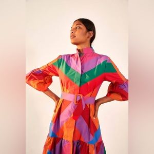 Farm Rio Amanda Striped Dress NWT